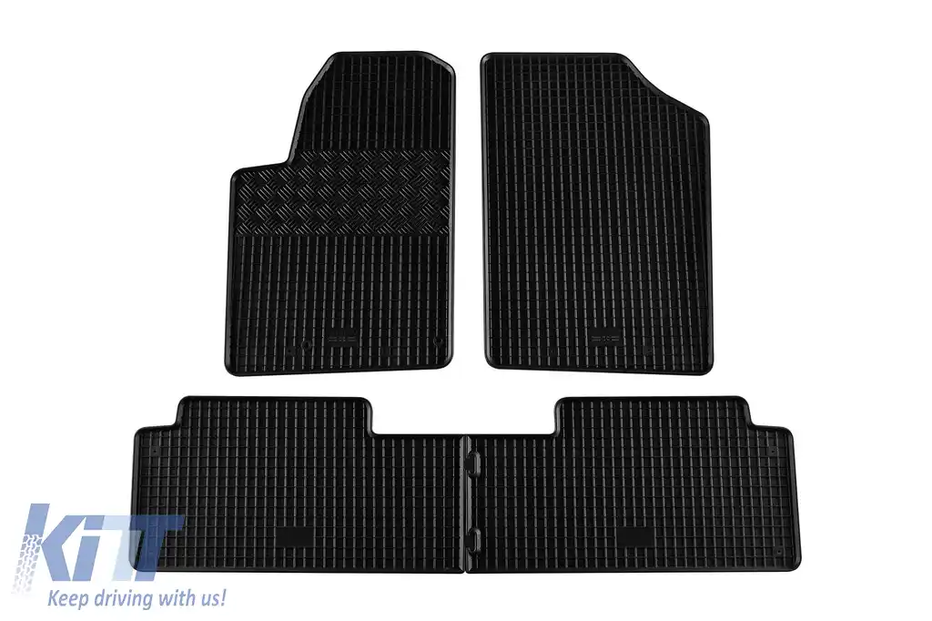 Mochete din cauciuc specifice, potrivite pentru Peugeot Partner, Citroen Berlingo 1999-2008, set de 4 piese, culoare neagră