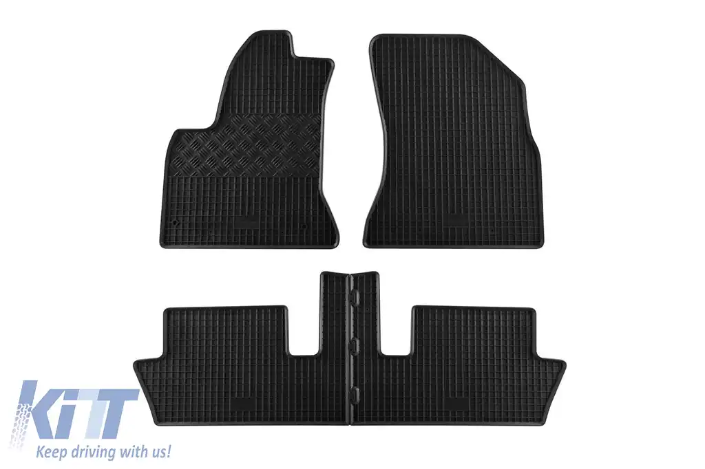 Mochete din cauciuc specifice, potrivite pentru Citroen C4 Picasso după 2006, 5 locuri, set de 4 piese, culoare neagră