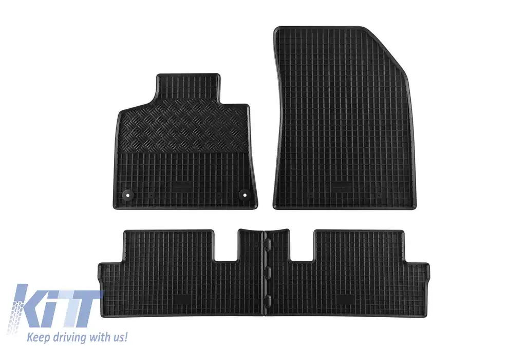 Mochete din cauciuc specifice, potrivite pentru Citroen C4 Picasso după 2013, 5 locuri, set de 4 piese, culoare neagră-image-6228507