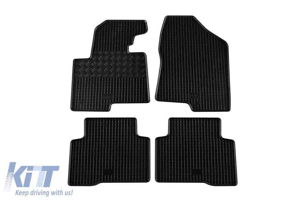 Mochete din cauciuc specifice, potrivite pentru Hyundai Santa Fe 2013-2018, set de 4 piese, culoare neagră-image-6228601