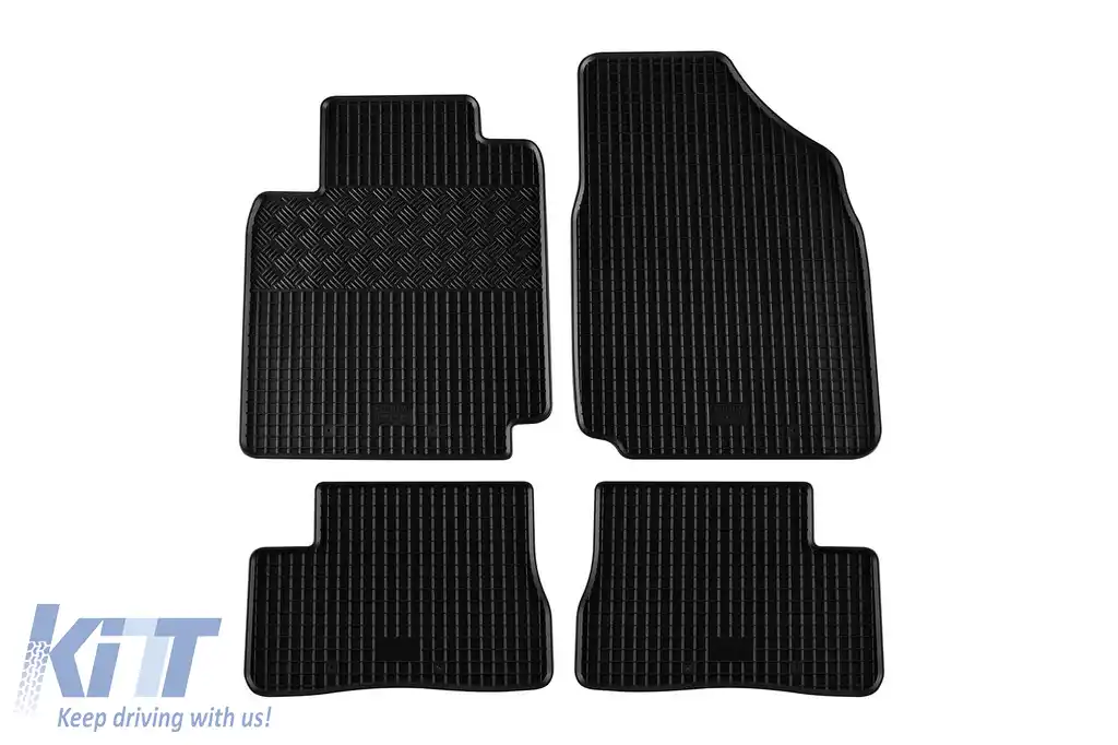 Mochete din cauciuc specifice, potrivite pentru Nissan Micra 2003-2010, set de 4 piese, culoare neagră