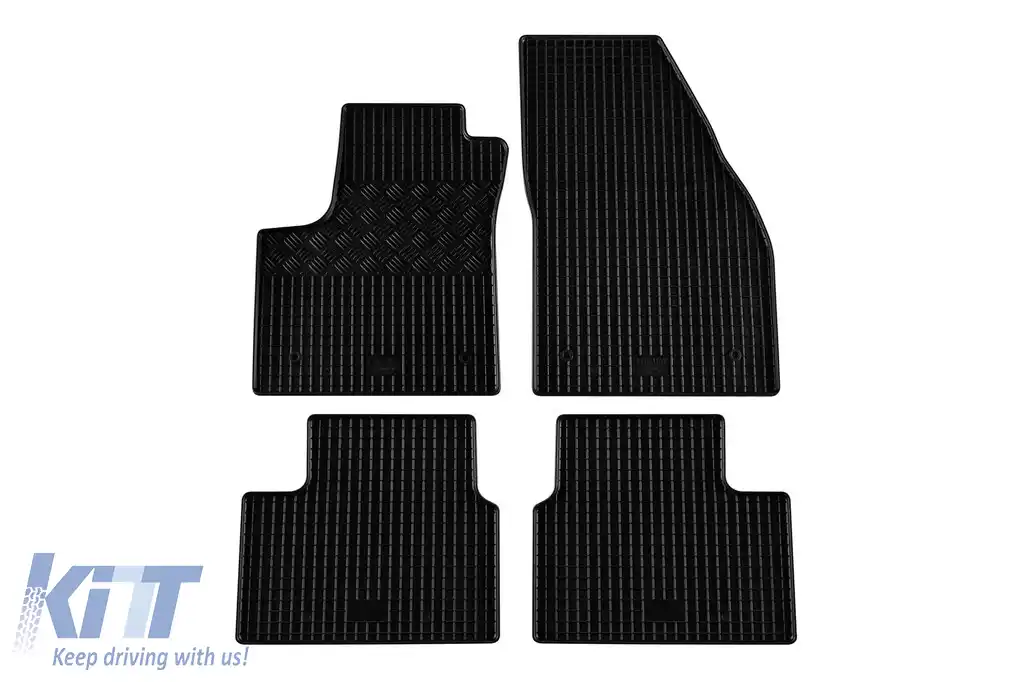 Mochete din cauciuc specifice, potrivite pentru Opel Meriva B 2010-2017, set de 4 piese, culoare neagră