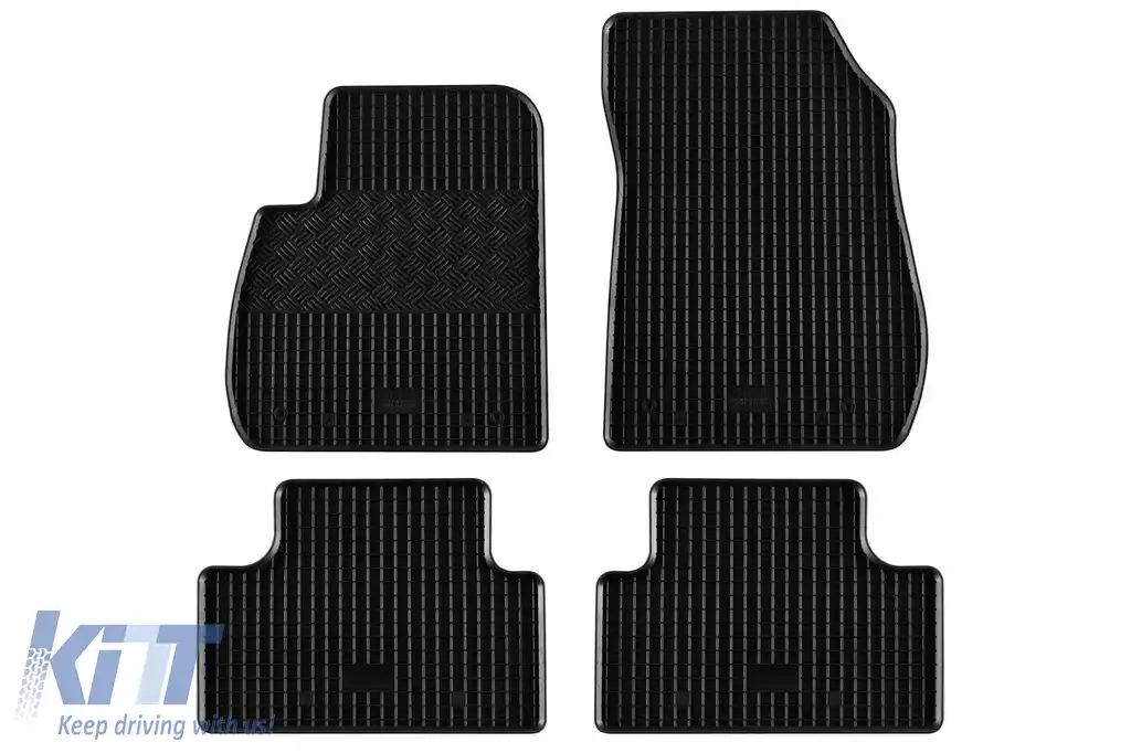 Mochete din cauciuc specifice, potrivite pentru Opel Zafira C după 2012, 5 locuri, set de 4 piese, culoare neagră