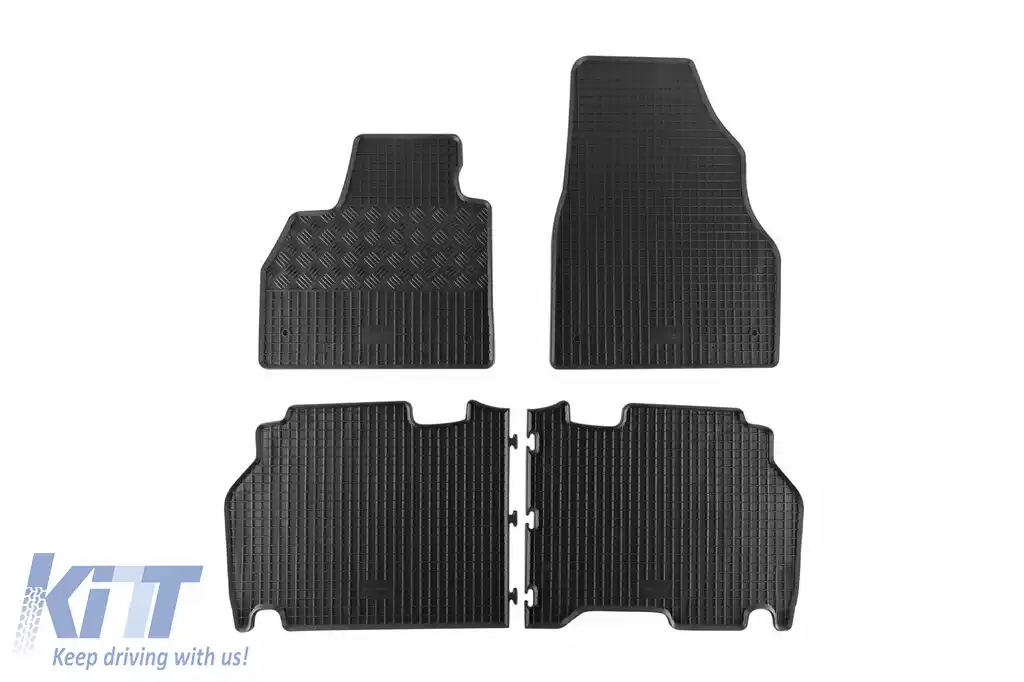 Mochete din cauciuc specifice, potrivite pentru Mercedes Citan după 2012, Renault Kangoo după 2008, 5 locuri, set de 4 piese, culoare neagră