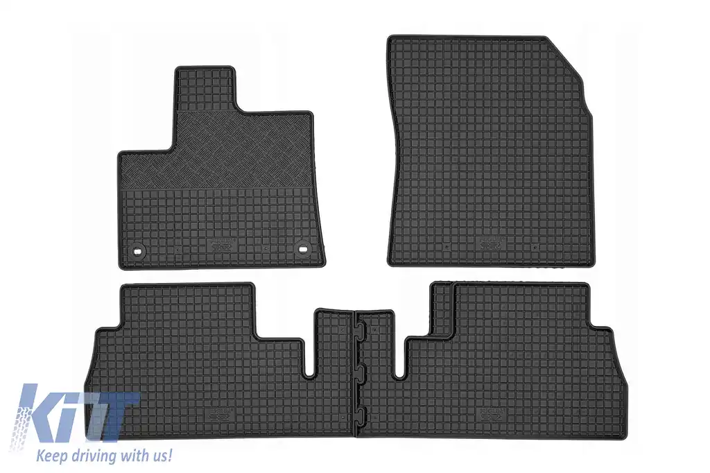 Mochete din cauciuc specifice, potrivite pentru Citroen Berlingo, Peugeot Partner, Opel Combo după 2019, Toyota Proace după 2020, 5 locuri, set de 4 piese, culoare neagră-image-6229066