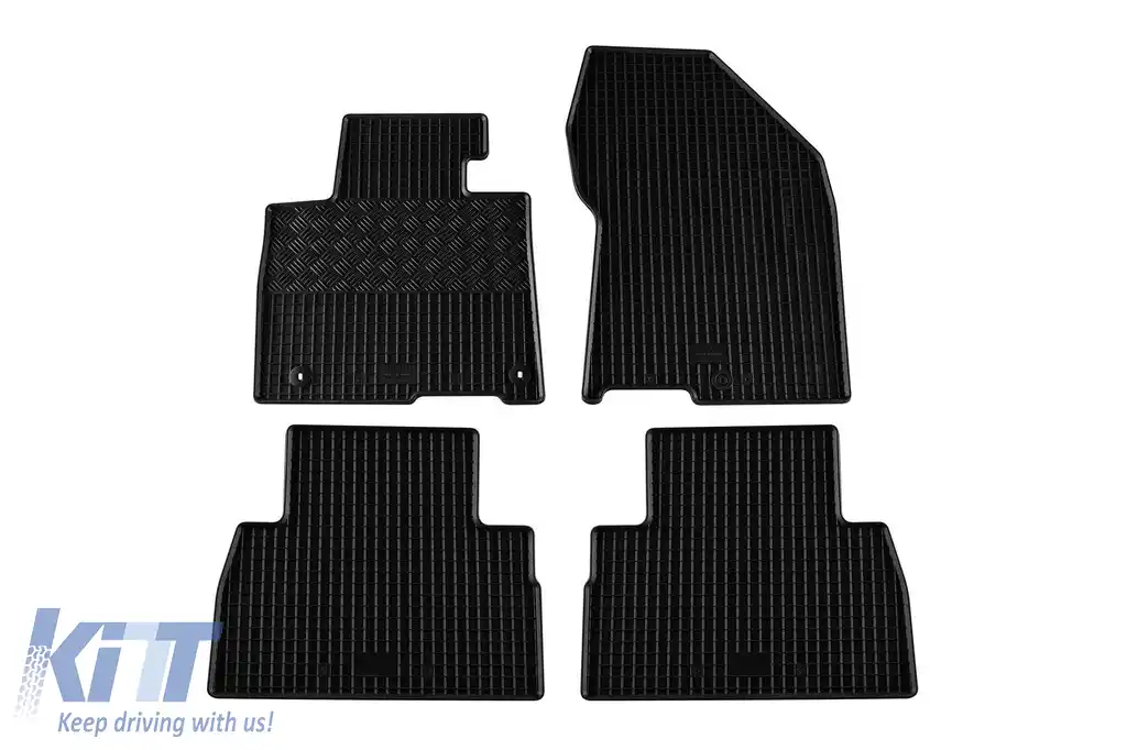 Mochete din cauciuc specifice, potrivite pentru Hyundai Santa Fe 2019-2021, set de 4 piese, culoare neagră-image-6229078