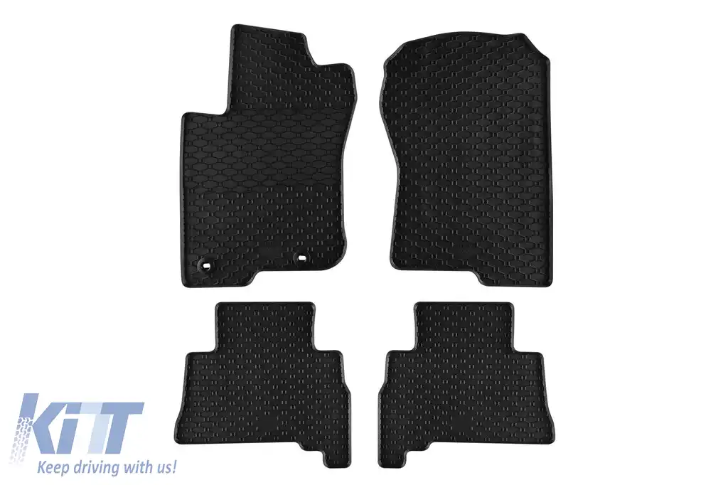 Mochete din cauciuc specifice, potrivite pentru Toyota Land Cruiser 150 5 locuri, 7 locuri după 2009, set de 4 piese, culoare neagră