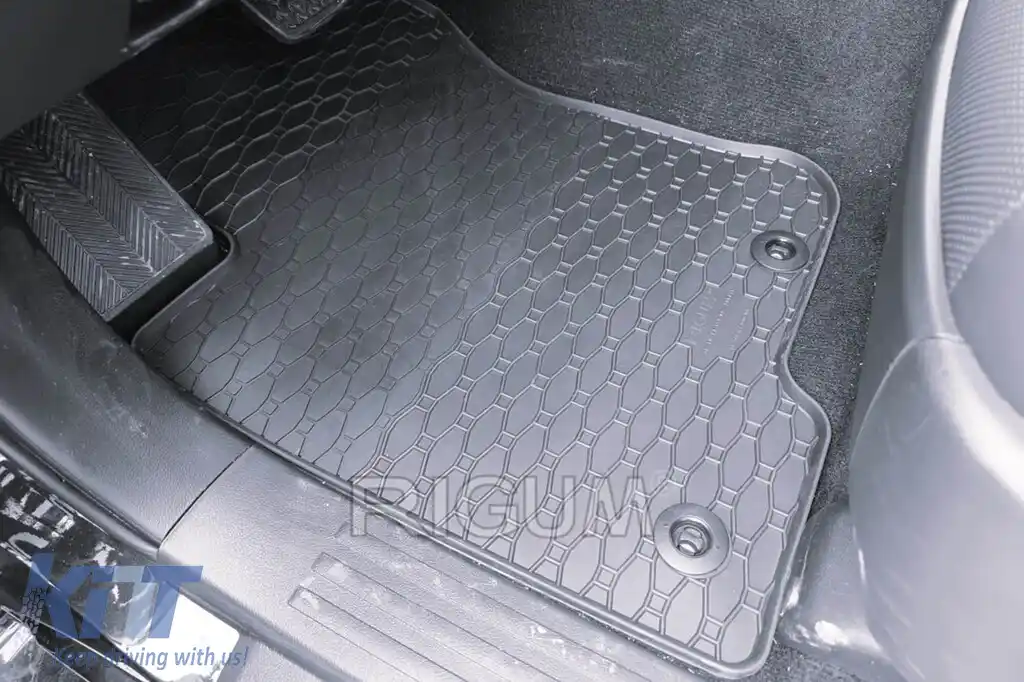 Mochete din cauciuc specifice, potrivite pentru Toyota Land Cruiser 150 5 locuri, 7 locuri după 2009, set de 4 piese, culoare neagră-image-6229426