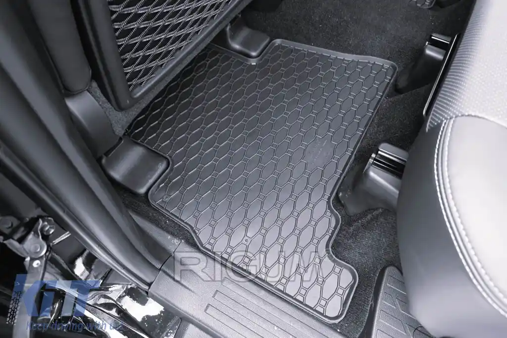 Mochete din cauciuc specifice, potrivite pentru Toyota Land Cruiser 150 5 locuri, 7 locuri după 2009, set de 4 piese, culoare neagră-image-6229428