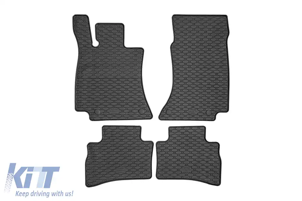 Mochete din cauciuc specifice, potrivite pentru Mercedes E class W214 sedan, S214 wagon, PHeV după 2024, set de 4 piese, culoare neagră