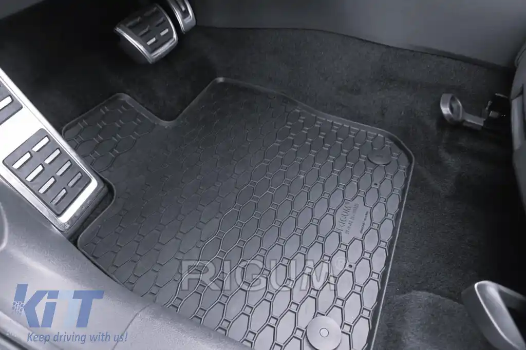 Mochete din cauciuc specifice, potrivite pentru Skoda Superb, Volkswagen Passat B9 după 2024, set de 4 piese, culoare neagră-image-6229508