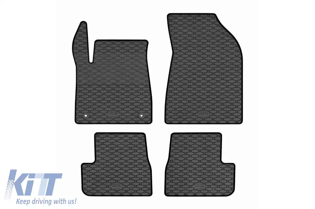 Mochete din cauciuc specifice, potrivite pentru Citroen C3 după 2025, set de 4 piese, culoare neagră