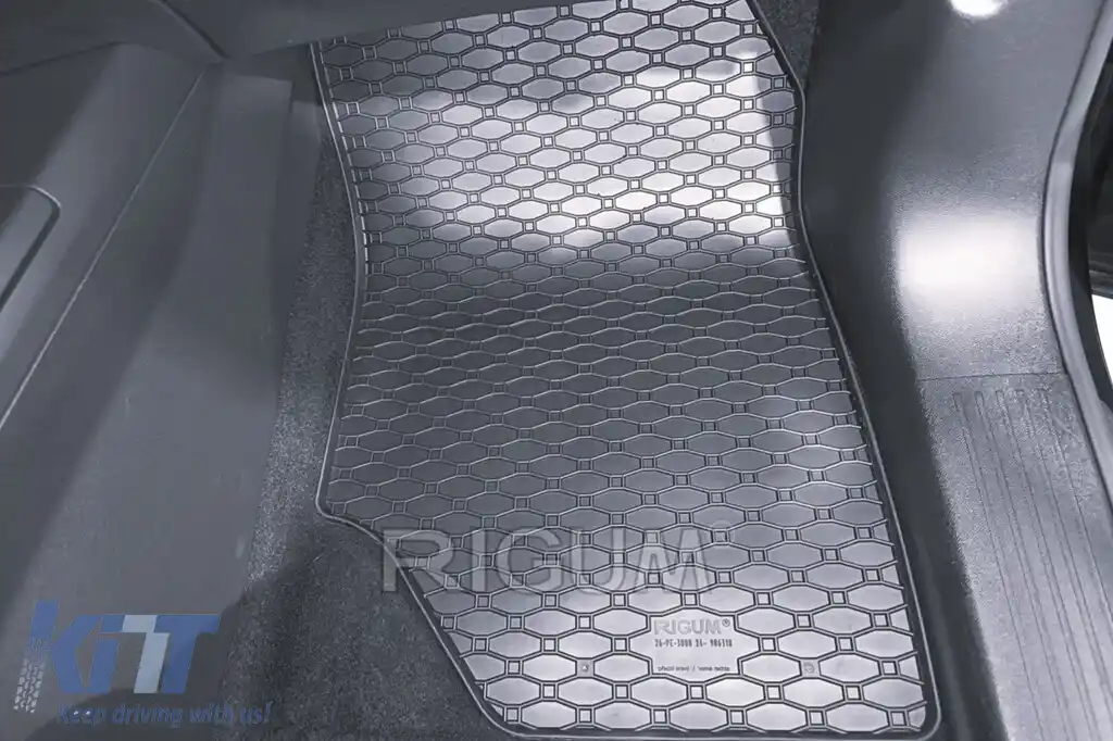 Mochete din cauciuc specifice, potrivite pentru Opel Grandland Hybrid după 2025, Peugeot 5008 Hybrid după 2024, Citroen C5 Aircross Hybrid după 2025, set de 4 piese, culoare neagră-image-6229603