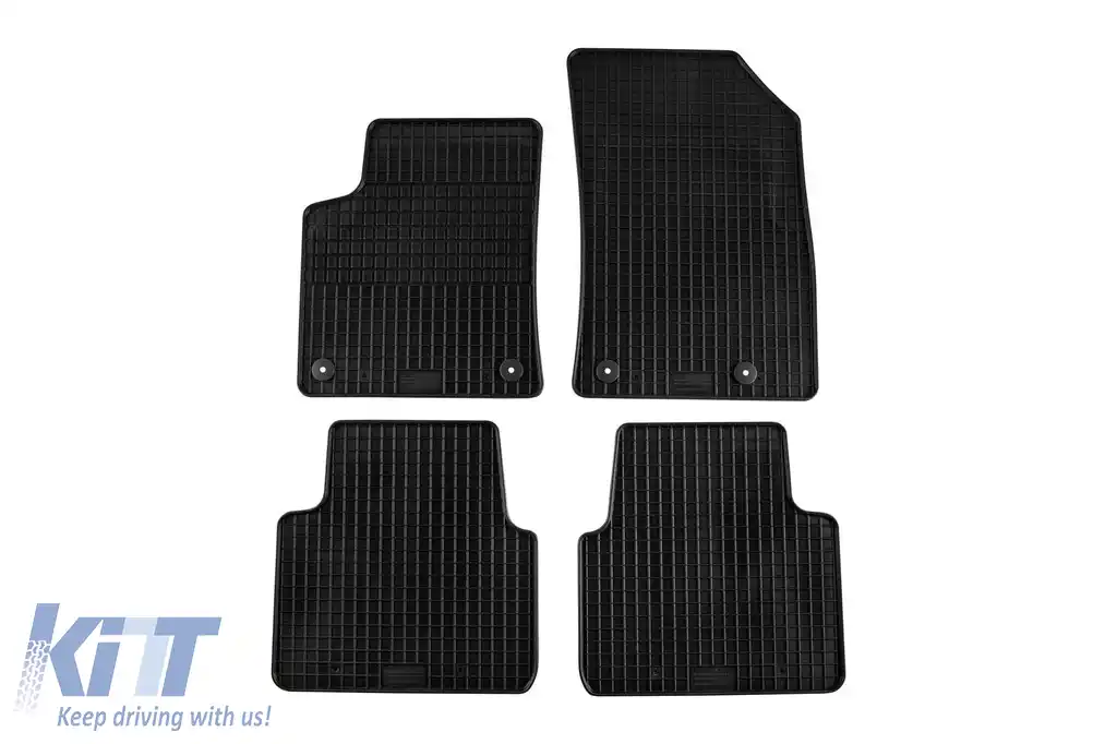 Mochete din cauciuc specifice, potrivite pentru Opel Crossland X, Citroen C3 Aircross după 2017, set de 4 piese, culoare neagră