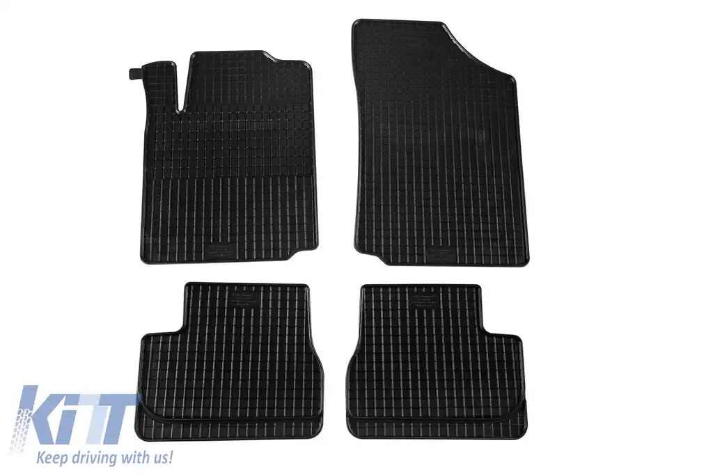 Mochete din cauciuc specifice, potrivite pentru Citroen C2 2003-2009, C3 2002-2009, set de 4 piese, culoare neagră