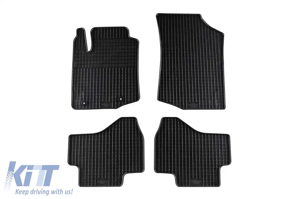 Mochete din cauciuc specifice, potrivite pentru Peugeot 108 2014-2021, Citroen C1, Toyota Aygo după 2014, set de 4 piese, culoare neagră