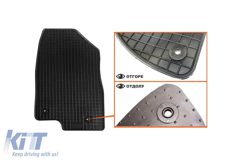 Mochete din cauciuc specifice, potrivite pentru Mazda 6 sedan după 2013, Mazda 6 wagon după 2012, set de 4 piese, culoare neagră-image-6229776