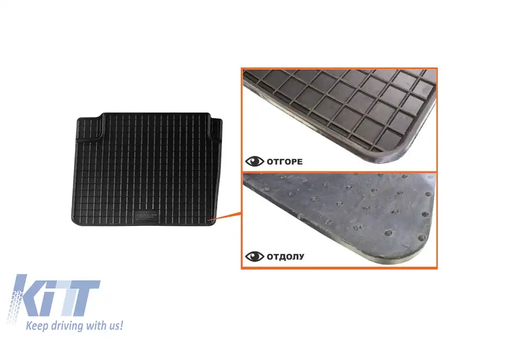 Mochete din cauciuc specifice, potrivite pentru Mazda 6 sedan după 2013, Mazda 6 wagon după 2012, set de 4 piese, culoare neagră-image-6229777