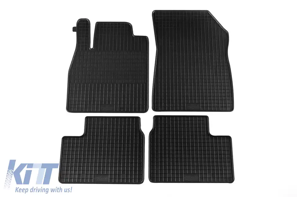 Mochete din cauciuc specifice, potrivite pentru Nissan Micra K12 2003-2010, set de 4 piese, culoare neagră