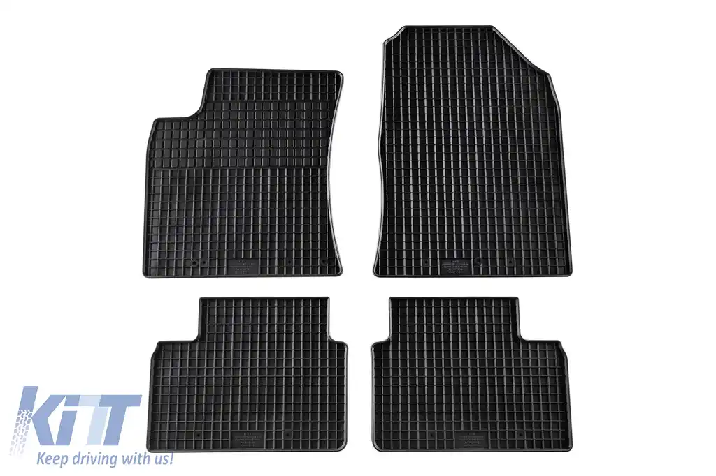 Mochete din cauciuc specifice, potrivite pentru Hyundai i30 după 2017, set de 4 piese, culoare neagră