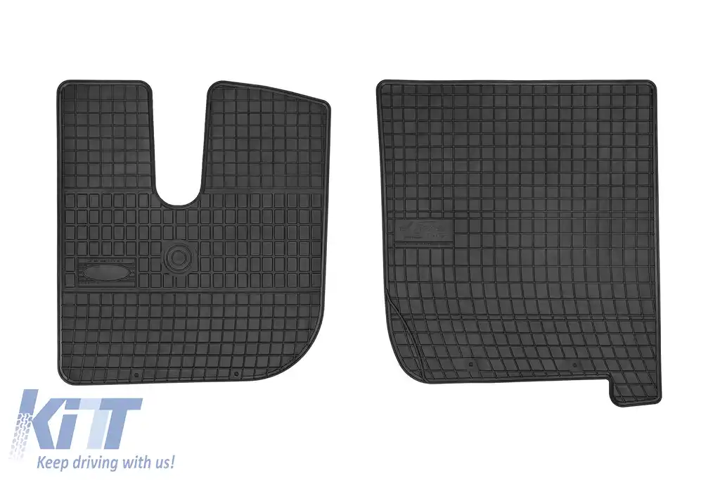 Mochete din cauciuc specifice, potrivite pentru seria Frogum El Toro pentru Iveco Stralis după 2002, cabină largă, set de 2 piese, culoare neagră