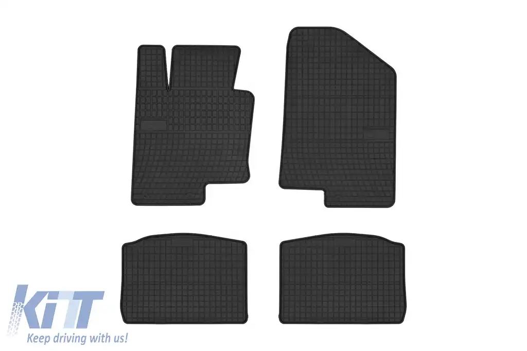 Mochete din cauciuc specifice, potrivite pentru Kia Optima 2012-2015, set de 4 piese, culoare neagră din seria Frogum El Toro