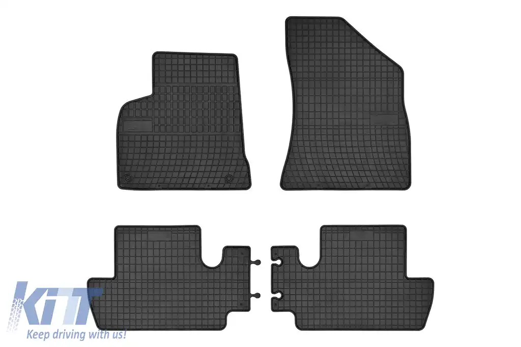 Mochete din cauciuc specifice, potrivite pentru Peugeot 3008 2009-2016, set de 4 piese, culoare neagră din seria Frogum El Toro