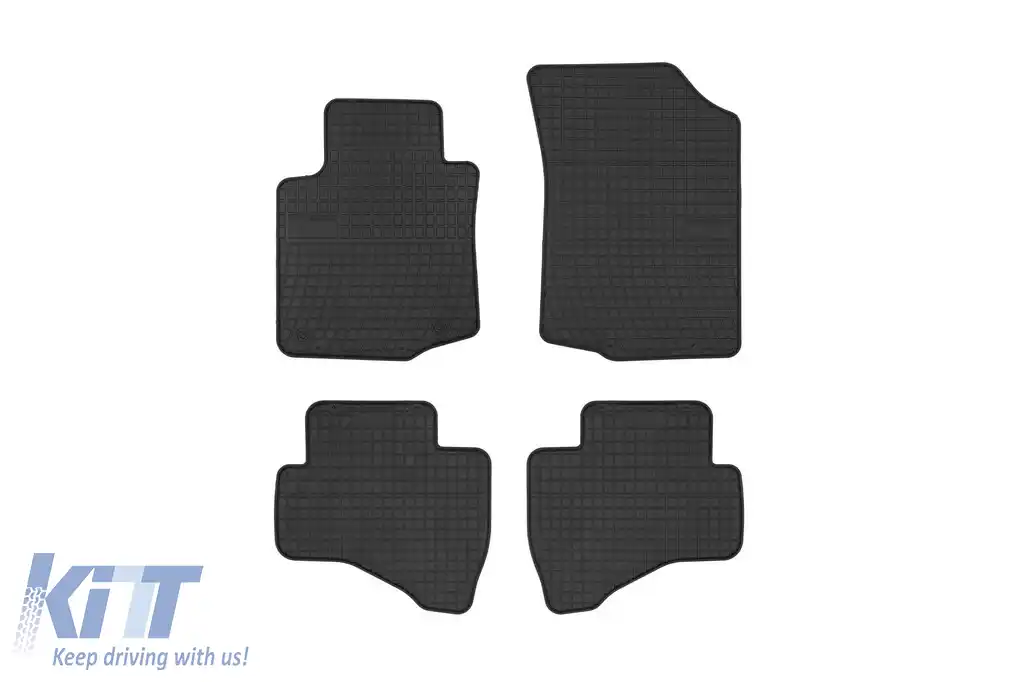 Mochete din cauciuc specifice, potrivite pentru Citroen C1, Toyota Aygo, Peugeot 107 2005-2014, set de 4 piese, culoare neagră