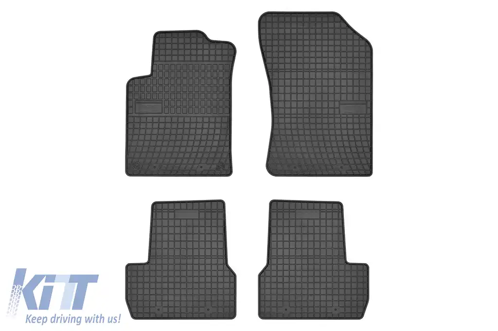 Mochete din cauciuc specifice, potrivite pentru Citroen C3 2009-2016, set de 4 piese, culoare neagră din seria Frogum El Toro