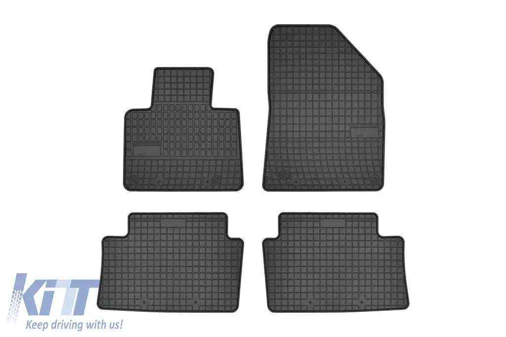 Mochete din cauciuc specifice, potrivite pentru Citroen C5 2008-2017, set de 4 piese, culoare neagră din seria Frogum El Toro-image-6230291
