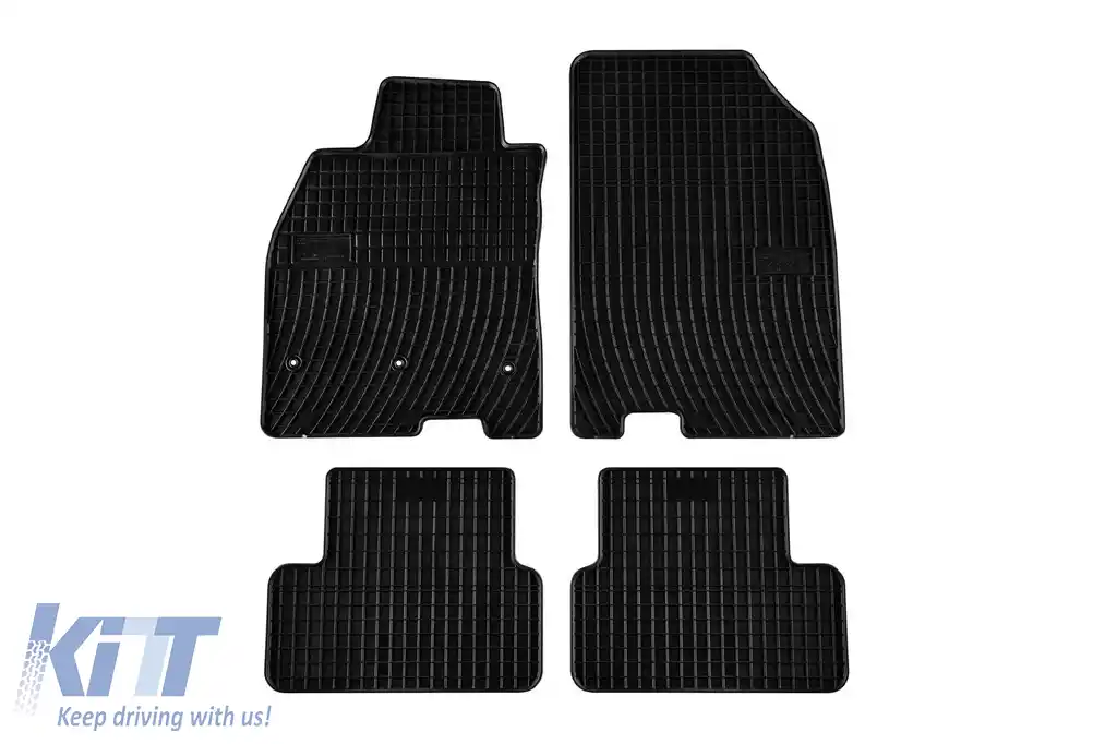 Mochete din cauciuc specifice, potrivite pentru Renault Fluence după 2010, set de 4 piese, culoare neagră