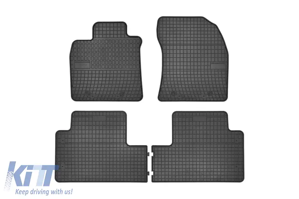 Mochete din cauciuc specifice, potrivite pentru Toyota Avensis 2009-2018, set de 4 piese, culoare neagră din seria Frogum El Toro