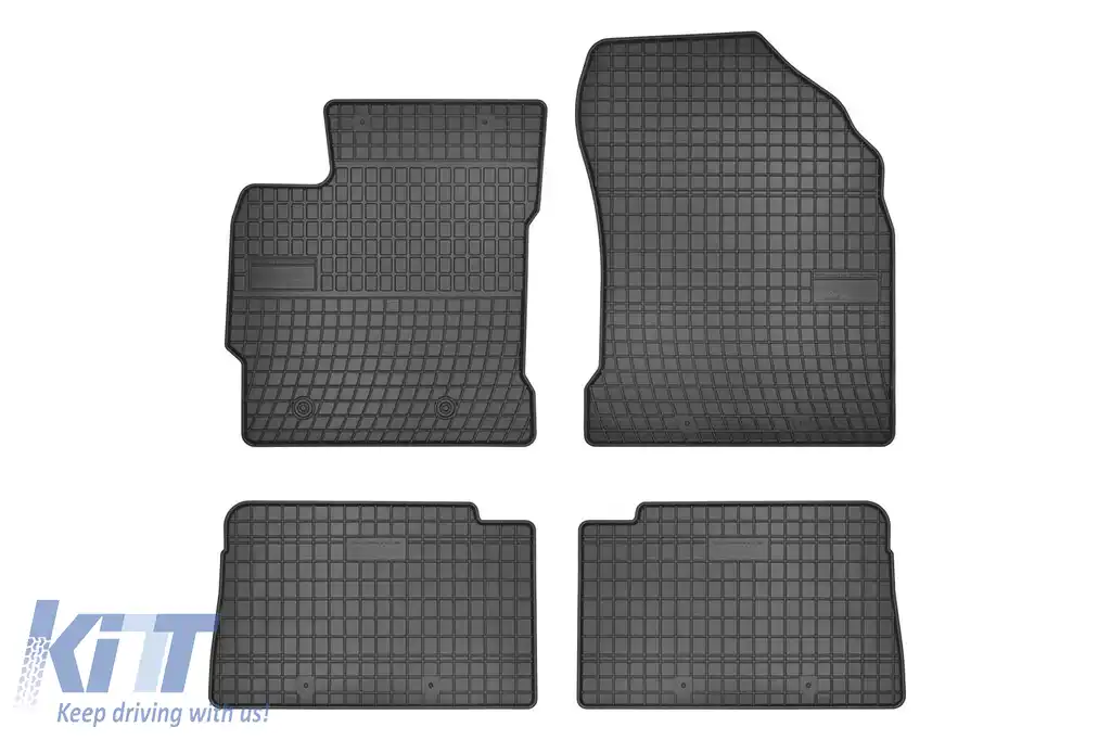 Mochete din cauciuc specifice, potrivite pentru Toyota Auris 2013-2018, set de 4 piese, culoare neagră din seria Frogum El Toro