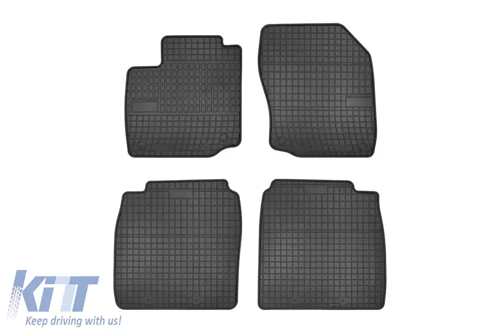 Mochete din cauciuc specifice, potrivite pentru Honda Civic IX hatchback 2012-2016, set de 4 piese, culoare neagră din seria Frogum El Toro