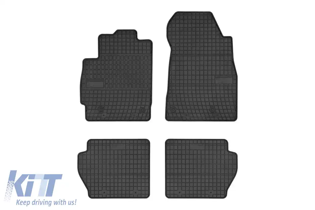 Mochete din cauciuc specifice, potrivite pentru Mazda 2 2007-2015, set de 4 piese, culoare neagră din seria Frogum El Toro