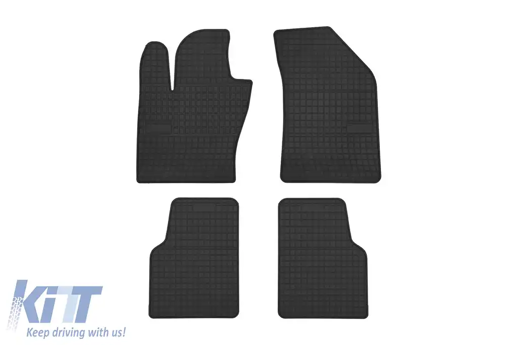 Mochete din cauciuc specifice, potrivite pentru Jeep Compass MP 552 după 2017, set de 4 piese, culoare neagră