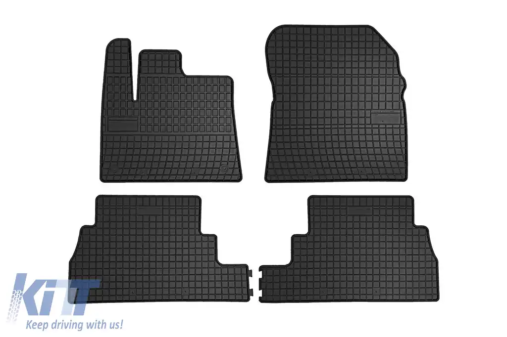 Mochete din cauciuc specifice, potrivite pentru Peugeot Rifter după 2018, set de 4 piese, culoare neagră