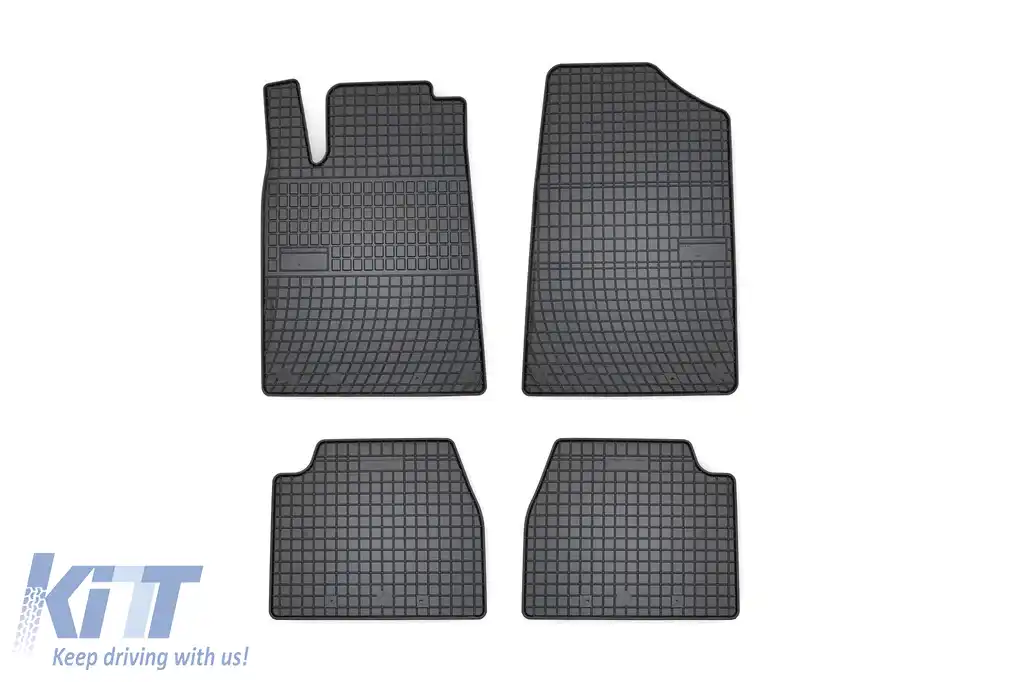 Mochete din cauciuc specifice, potrivite pentru Peugeot 607 1999-2010, set de 4 piese, culoare neagră