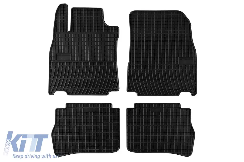 Mochete din cauciuc specifice, potrivite pentru Nissan Tiida 2004-2012, set de 4 piese, culoare neagră din seria Frogum El Toro