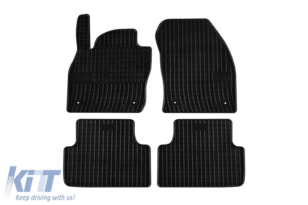 Mochete din cauciuc specifice, potrivite pentru VW T-Cross după 2018, set de 4 piese, culoare neagră