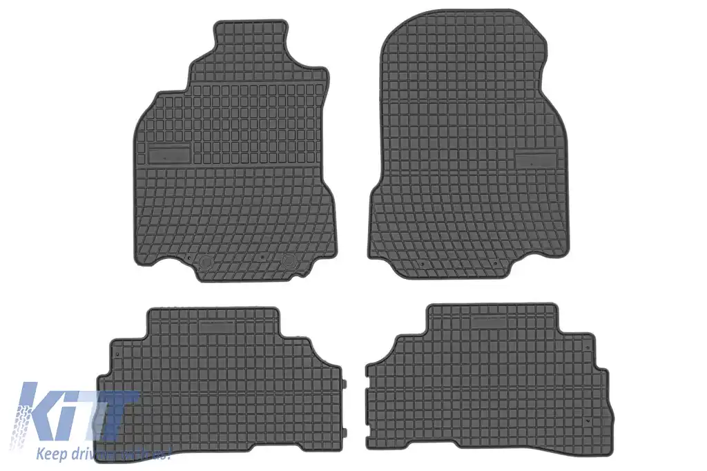 Mochete din cauciuc specifice, potrivite pentru Nissan Cube Z12 2008-2011, set de 4 piese, culoare neagră din seria Frogum El Toro