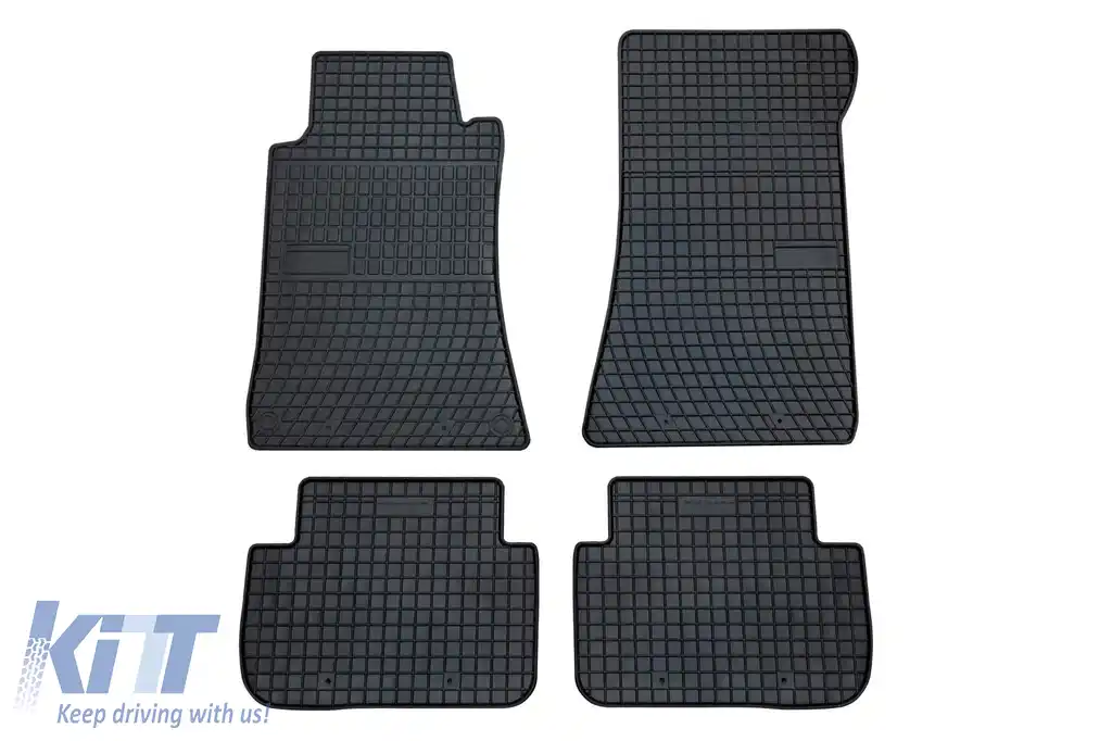 Mochete din cauciuc specifice, potrivite pentru Mercedes CLK C209 2002-2009, set de 4 piese, culoare neagră din seria Frogum El Toro-image-6230627