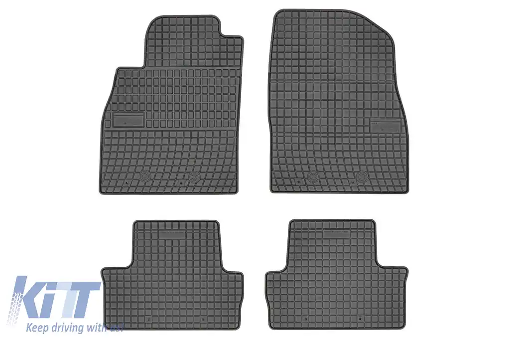 Mochete din cauciuc specifice, potrivite pentru Opel Ampera 2012-2014, set de 4 piese, culoare neagră din seria Frogum El Toro