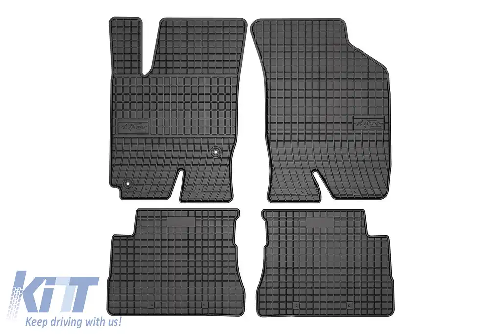 Mochete din cauciuc specifice, potrivite pentru Hyundai Getz 2002-2011, set de 4 piese, culoare neagră din seria Frogum El Toro