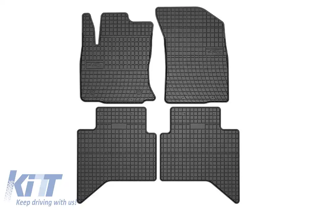 Mochete din cauciuc specifice, potrivite pentru Toyota Hilux Pickup după 2015, set de 4 piese, culoare neagră