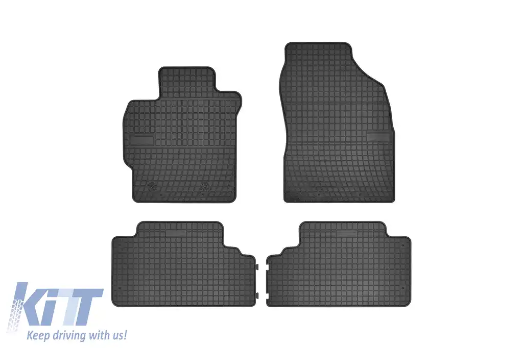 Mochete din cauciuc specifice, potrivite pentru seria Frogum El Toro pentru Toyota Auris 2007-2013, Corolla X E14, E15 2006-2013, set de 4 piese, culoare neagră