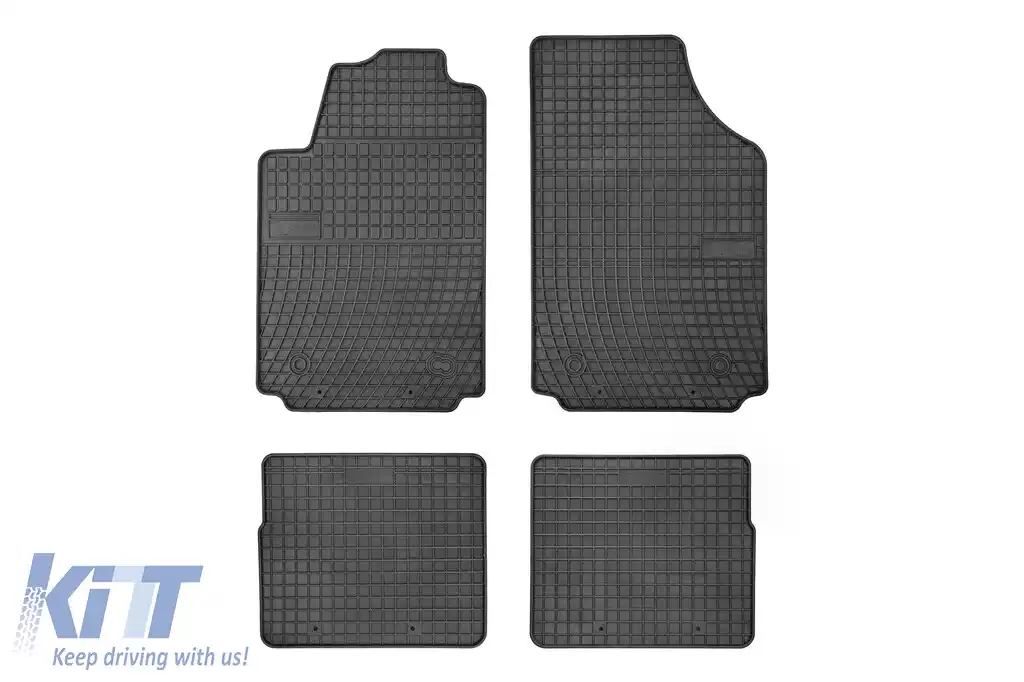 Mochete din cauciuc specifice, potrivite pentru Audi A2 2000-2005, set de 4 piese, culoare neagră din seria Frogum El Toro