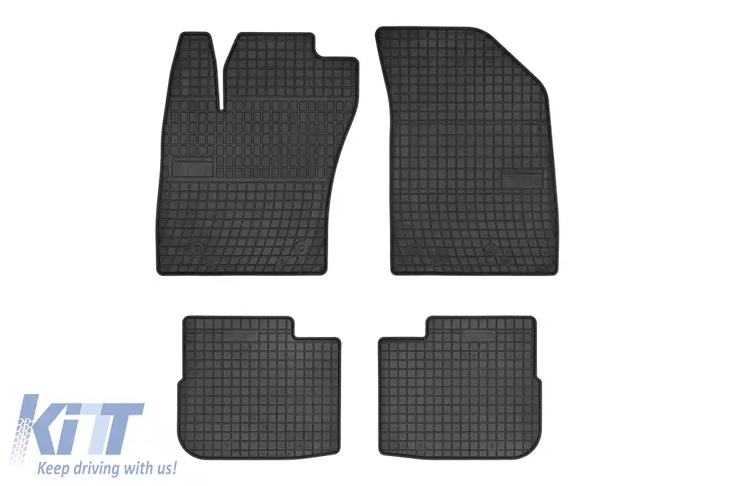 Mochete din cauciuc specifice, potrivite pentru Fiat Tipo hatchback după 2016, set de 4 piese, culoare neagră