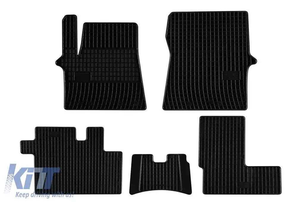 Mochete din cauciuc specifice, potrivite pentru Hyundai Staria după 2021, set de 5 piese, culoare neagră-image-6231428