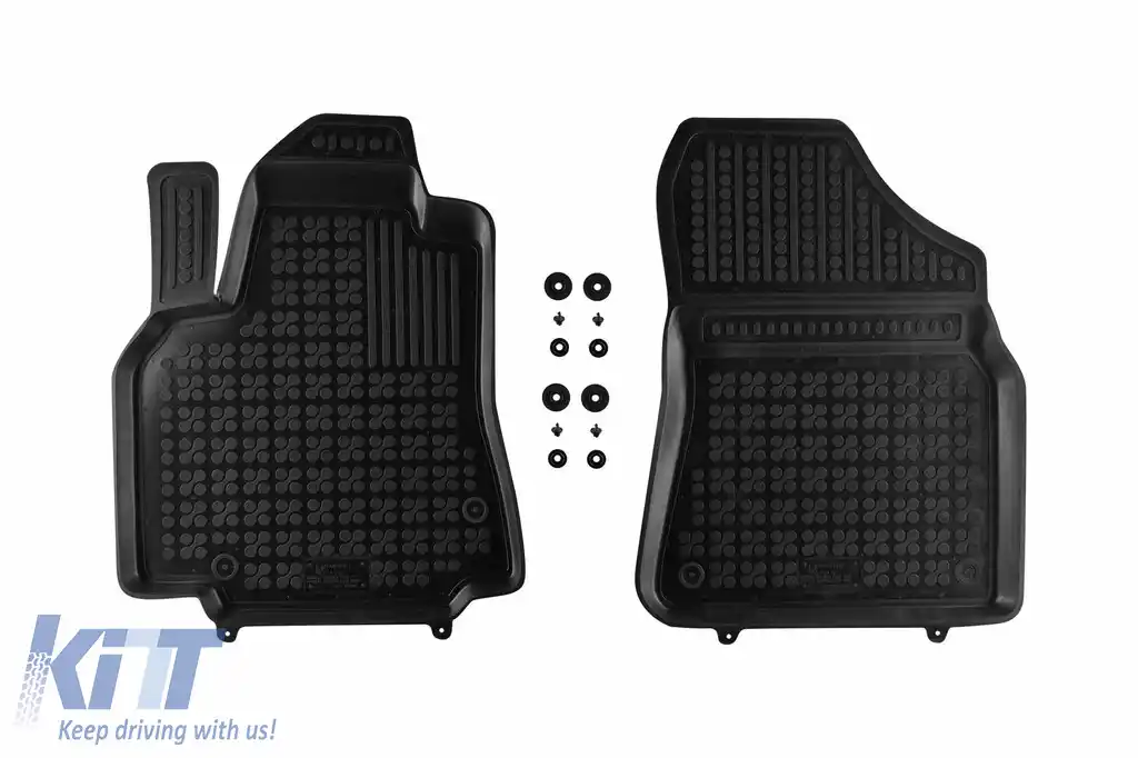 Mochete din cauciuc specifice, potrivite pentru Citroen Berlingo, Peugeot Partner 2008-2018, set de 2 piese, culoare neagră
